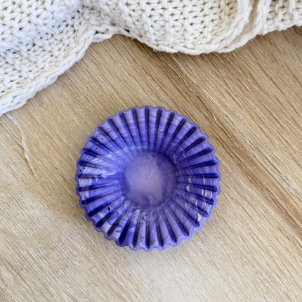 Ripple Trinket Dish - Purple & White Marble