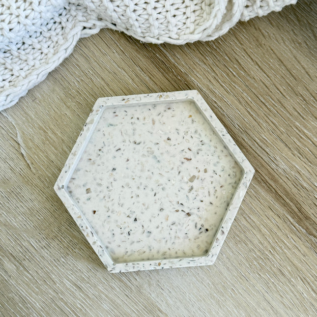 Hexagon Coaster - Mother of Pearl