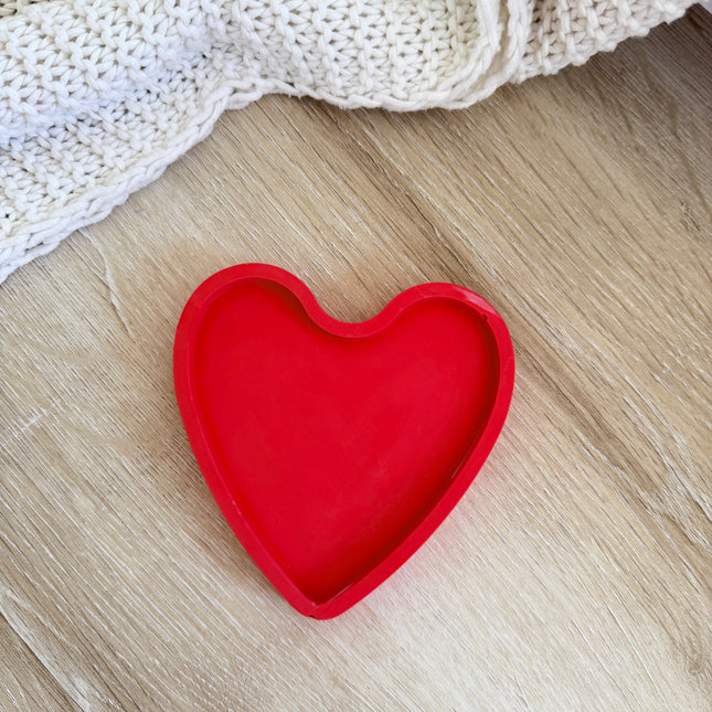 Heart Trinket Dish - Red