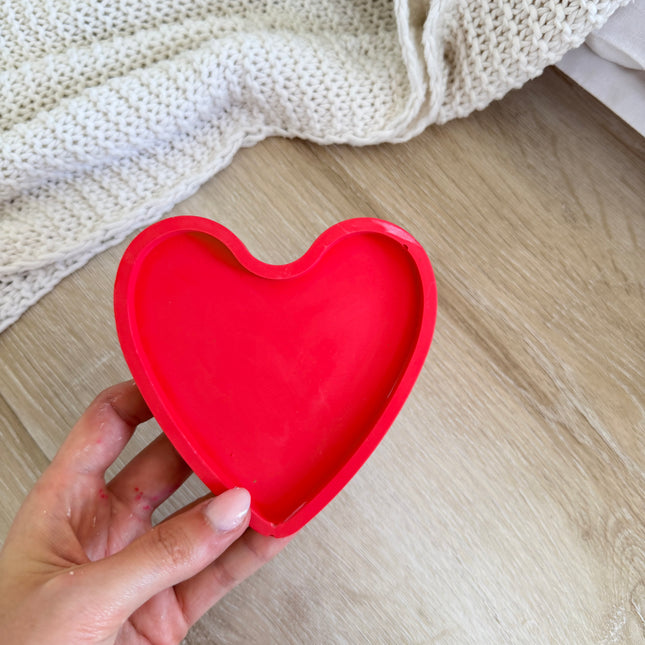 Heart Trinket Dish - Red