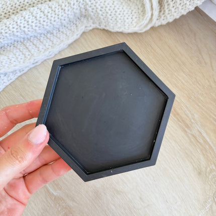 Hexagon Coaster - Black