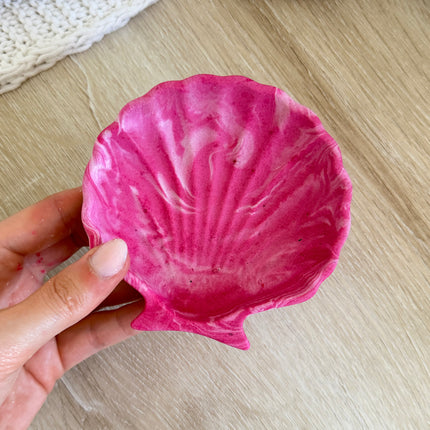 Shell Trinket Dish - Pink Marble