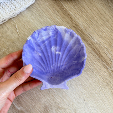 Shell Trinket Dish - Lilac Marble