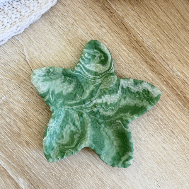 Starfish Trinket - Sage Marble
