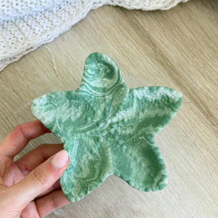 Starfish Trinket - Sage Marble