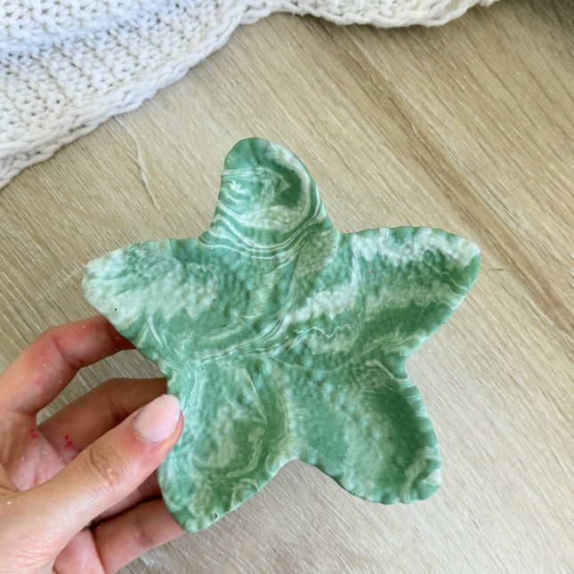 Starfish Trinket - Sage Marble