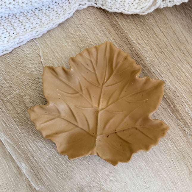 Leaf Trinket Dish - Nude
