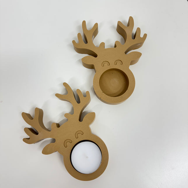 Set of 2 Rudolph Tealight Holders