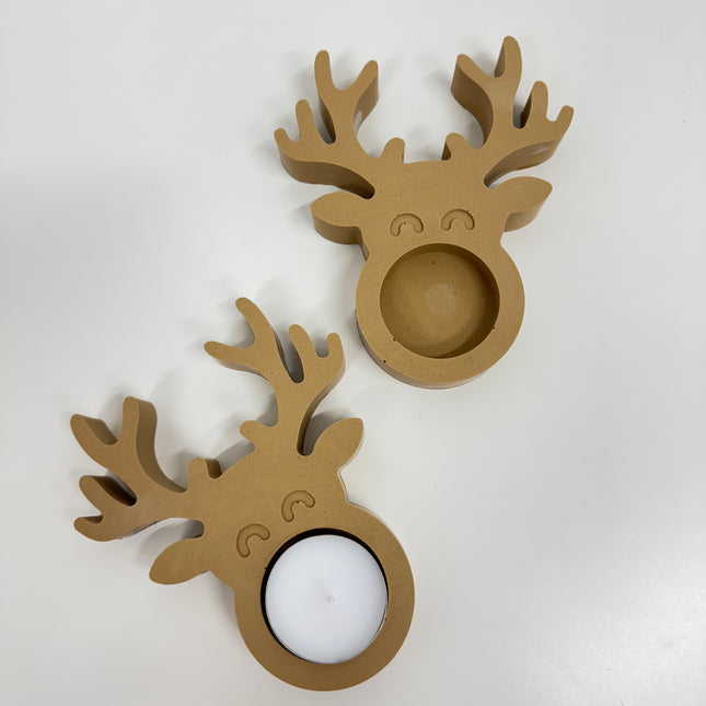 Set of 2 Rudolph Tealight Holders