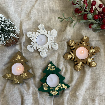Christmas Tealight Holder Set
