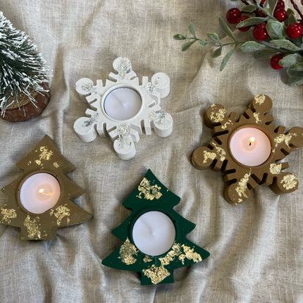 Christmas Tealight Holder Set