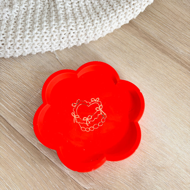 Flower Trinket Dish - Bow Cake