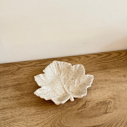 Autumn Leaf Trinket with Mother of Pearl