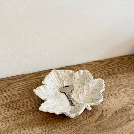Autumn Leaf Trinket with Mother of Pearl