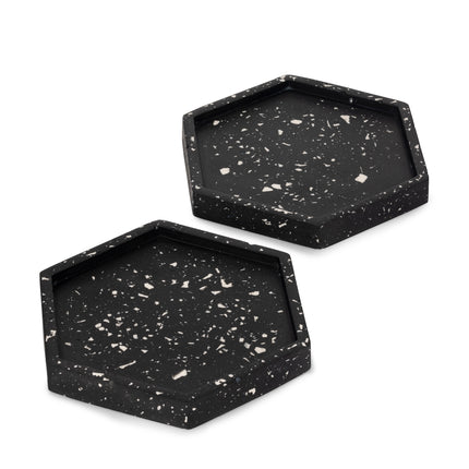 Hexagon Coasters - Black & White