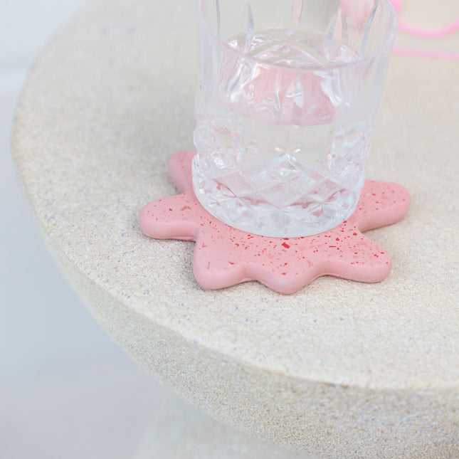 Splodge Coaster - Baby Pink